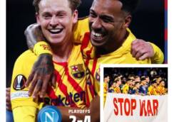 Barcelona were phenomenal as they dismantled Napoli 4-2 at home to progress in the UEFA Europa League.