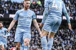 Manchester City move 6 points clear at the top of the EPL after a dominant 4-1 Win over neighbors Manchester United.