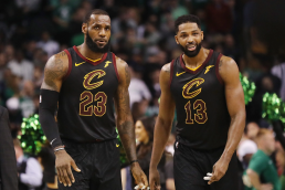 Lebron and Thompson playing together for the Cavaliers