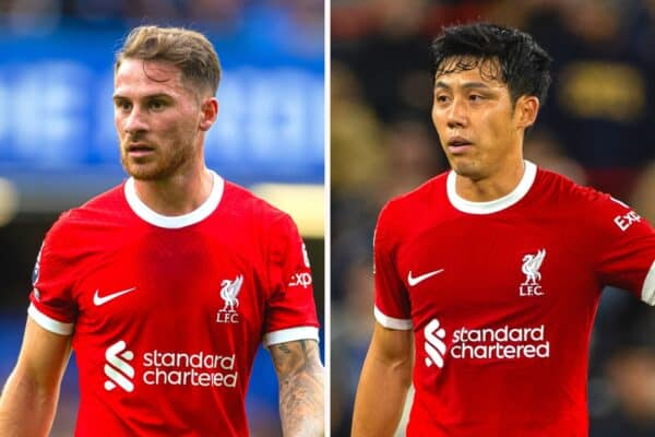 Macallister and Wataru Endo Image Collage - EPL Title Race - Why Liverpool Might Fall Off