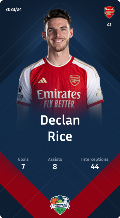 Declan Rice - 2023/24 Premier League Team Of The Season